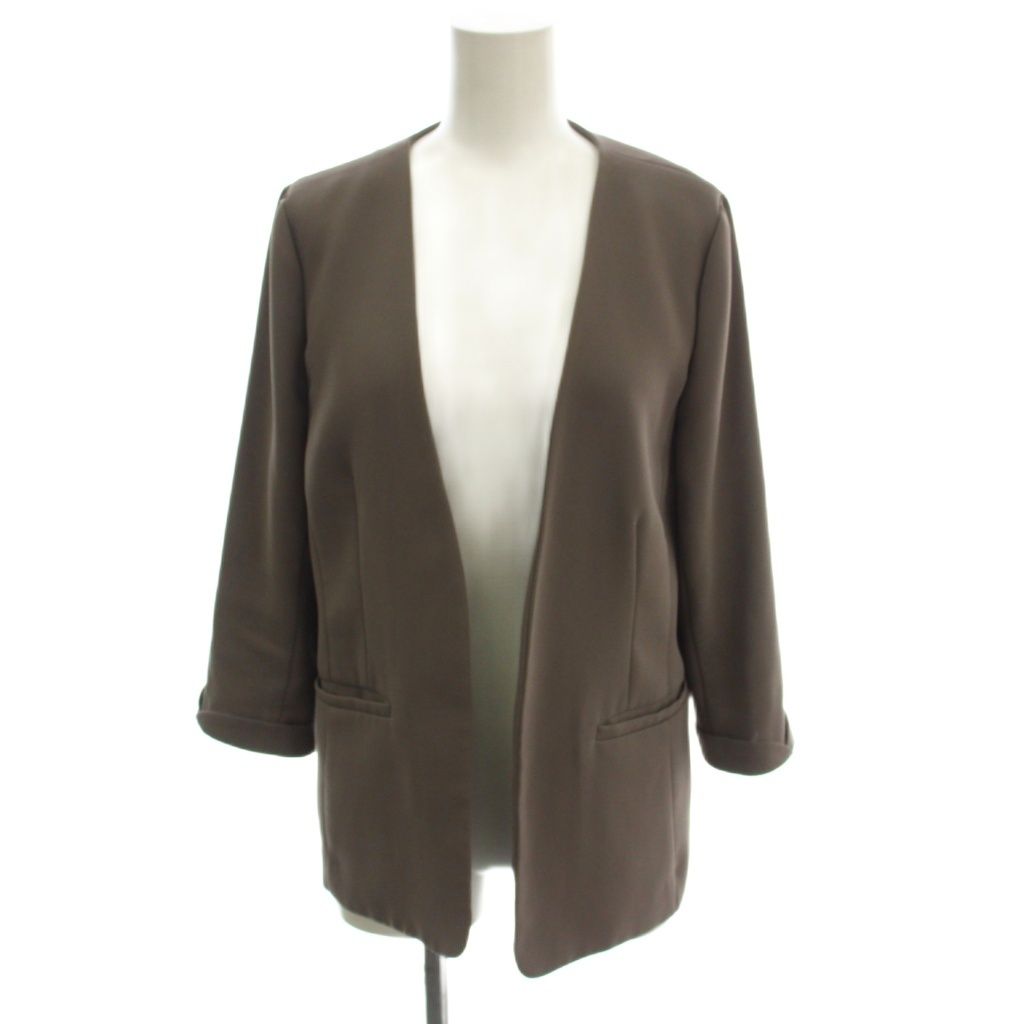 アプワイザーリッシェ Apuweiser-riche ノーカラージャケット 2 グレー