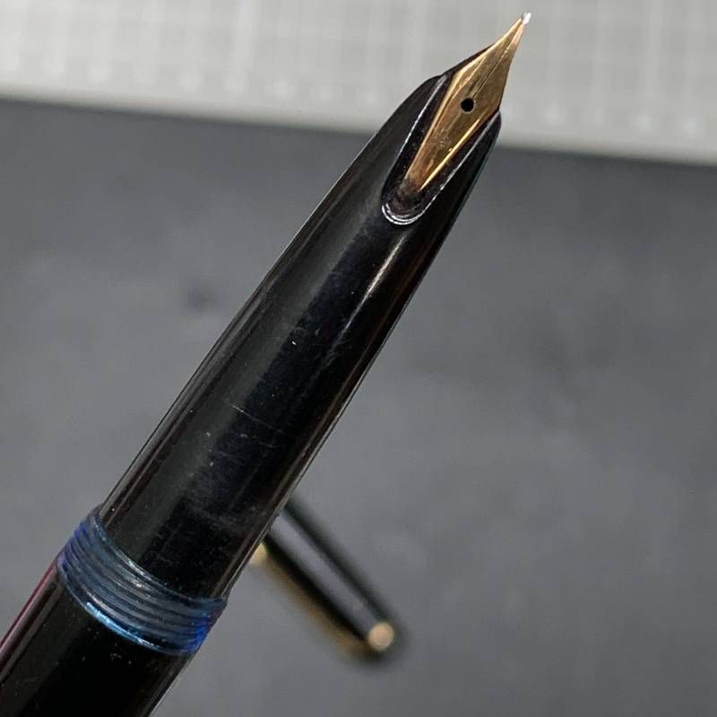 H483 モンブラン 万年筆 No.32 ペン先 585 14K ブラック ホワイト