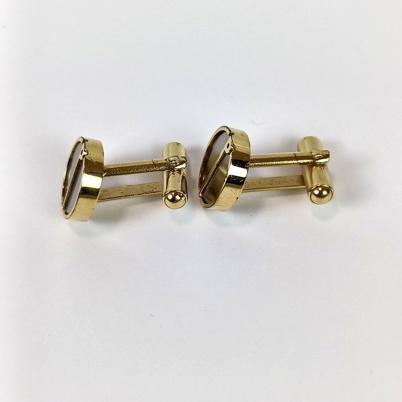 dunhill ダンヒル カフス カフリンクス メンズ dロゴ ゴールド