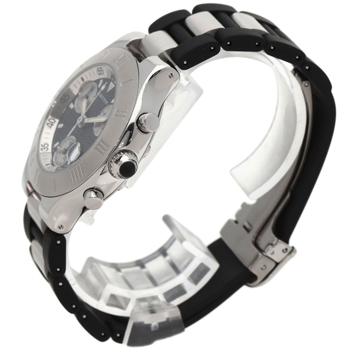 CARTIER カルティエ W10125U2 マスト21 クロノスカフ 腕時計 SS SSx