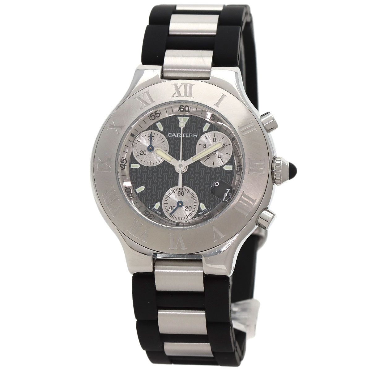 CARTIER カルティエ W10125U2 マスト21 クロノスカフ 腕時計 SS SSx