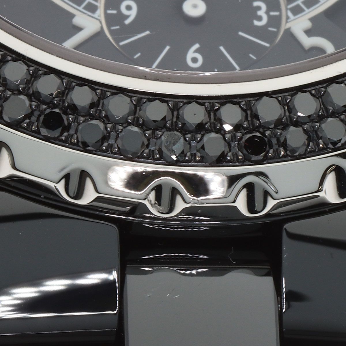 CHANEL シャネル H1419 J12 41mm ベゼル ブラックダイヤモンド 腕時計