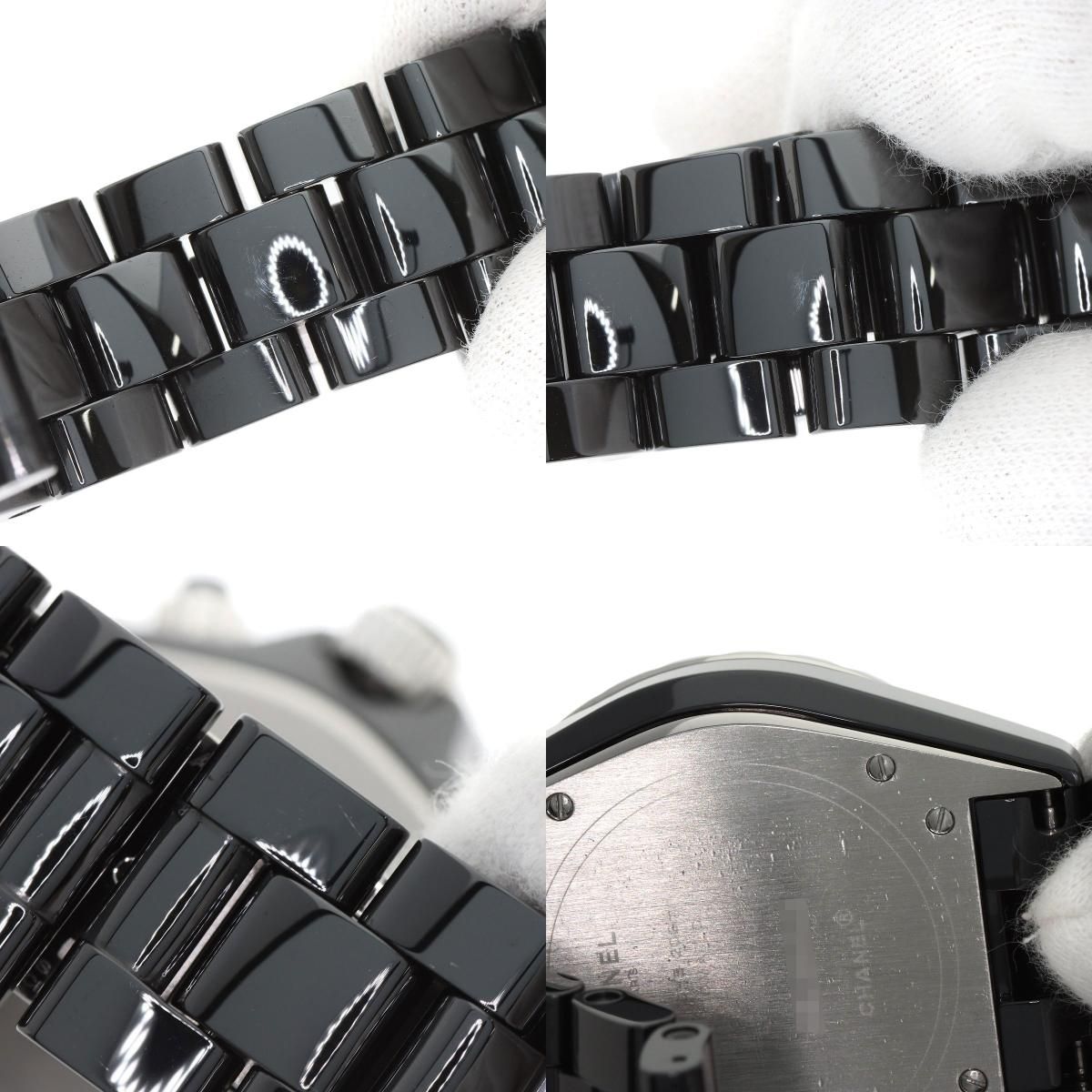 CHANEL シャネル H1419 J12 41mm ベゼル ブラックダイヤモンド 腕時計