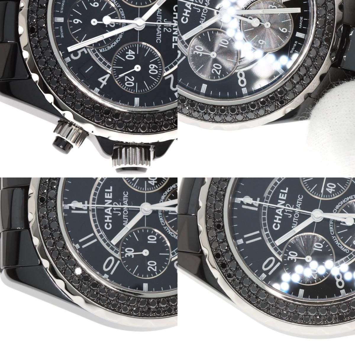 CHANEL シャネル H1419 J12 41mm ベゼル ブラックダイヤモンド 腕時計