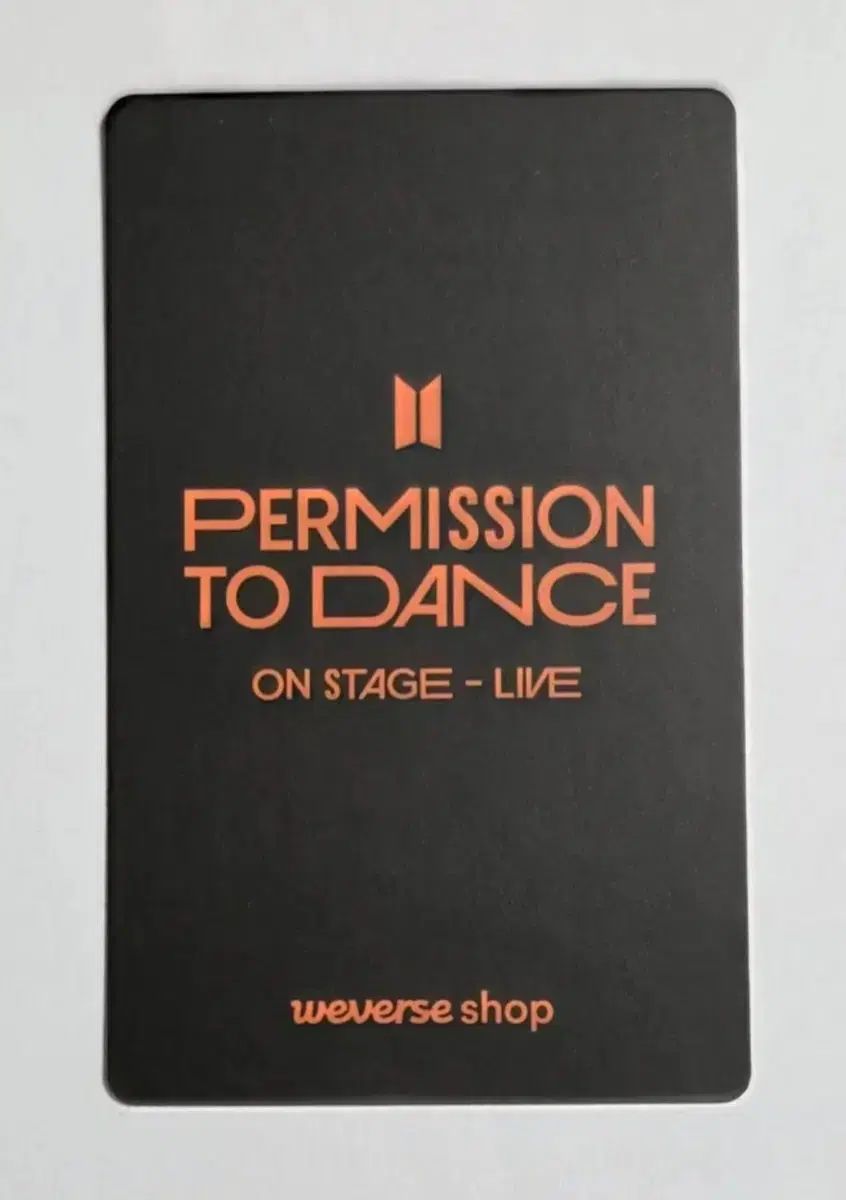 BTS 防弾 Permission to Dance Live WEVERSE ウィバース 特典 トレカ