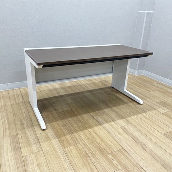 イトーキ 平デスク 平机 CZR 引出し付 L脚 W1400 D700 オフィスデスク ブラウン