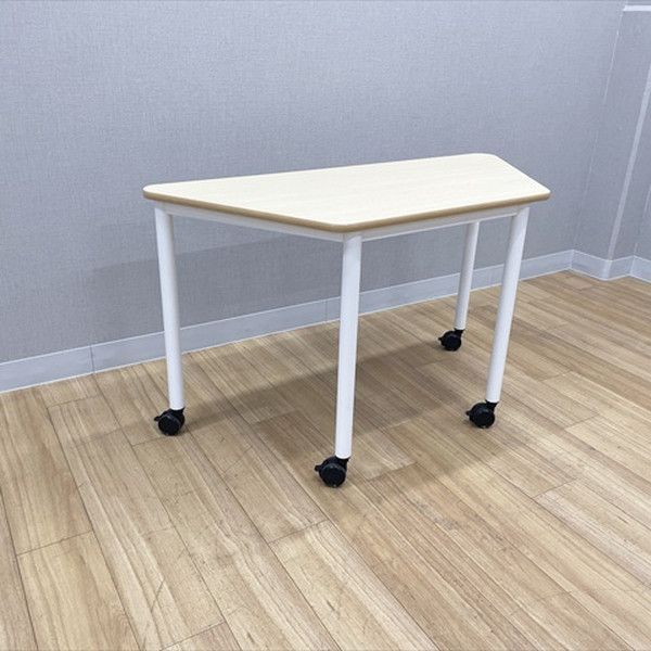 ミーティングテーブル 完成品 井上金庫 ARF 台形 キャスター付 W1200 D520 プレーン