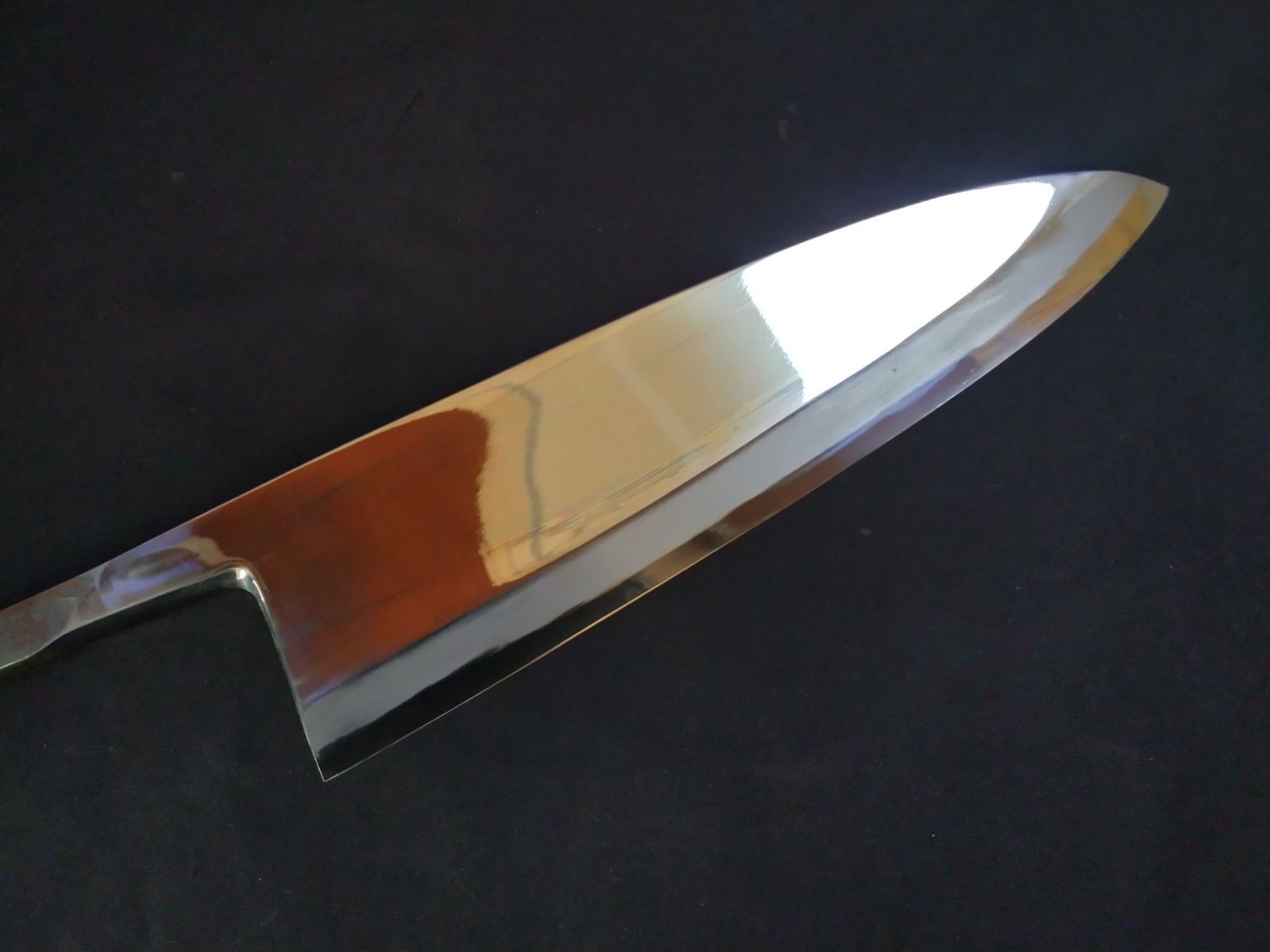 城山刃物製作所(堺業務用刃物メーカー直売)九寸 出刃 青二鋼 両鏡面