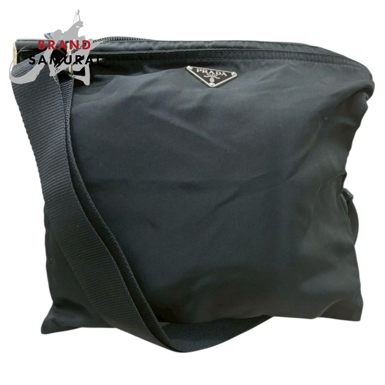 美品 PRADA プラダ 三角ロゴ テスート ブラック ナイロン ショルダー