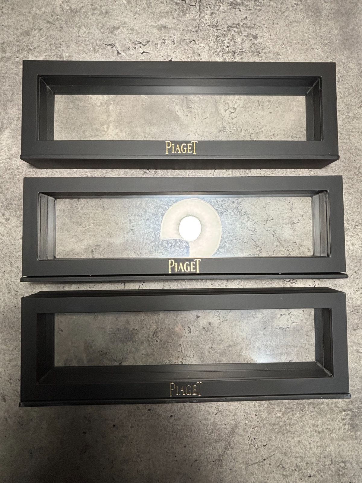ピアジェ Piaget 空箱 時計ケース BOX 収納ケース 透明フィルター 3P