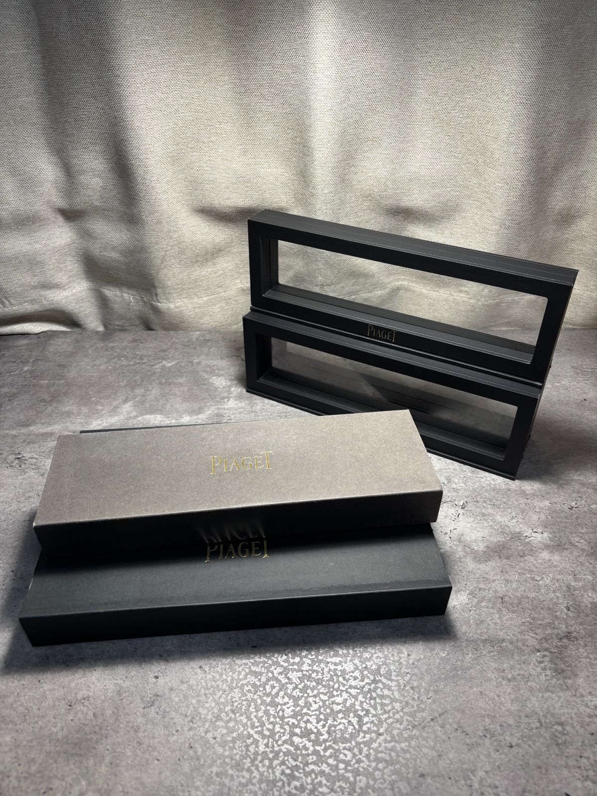 ピアジェ Piaget 空箱 時計ケース BOX 収納ケース 透明フィルター 3P