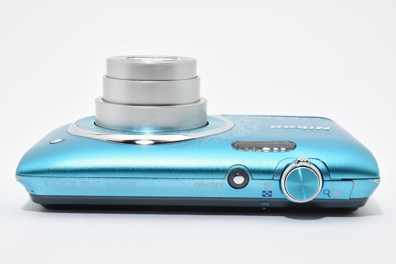 返品保証】☆良品☆ニコン Nikon COOLPIX S3500 ブルー☆動作品☆ L44