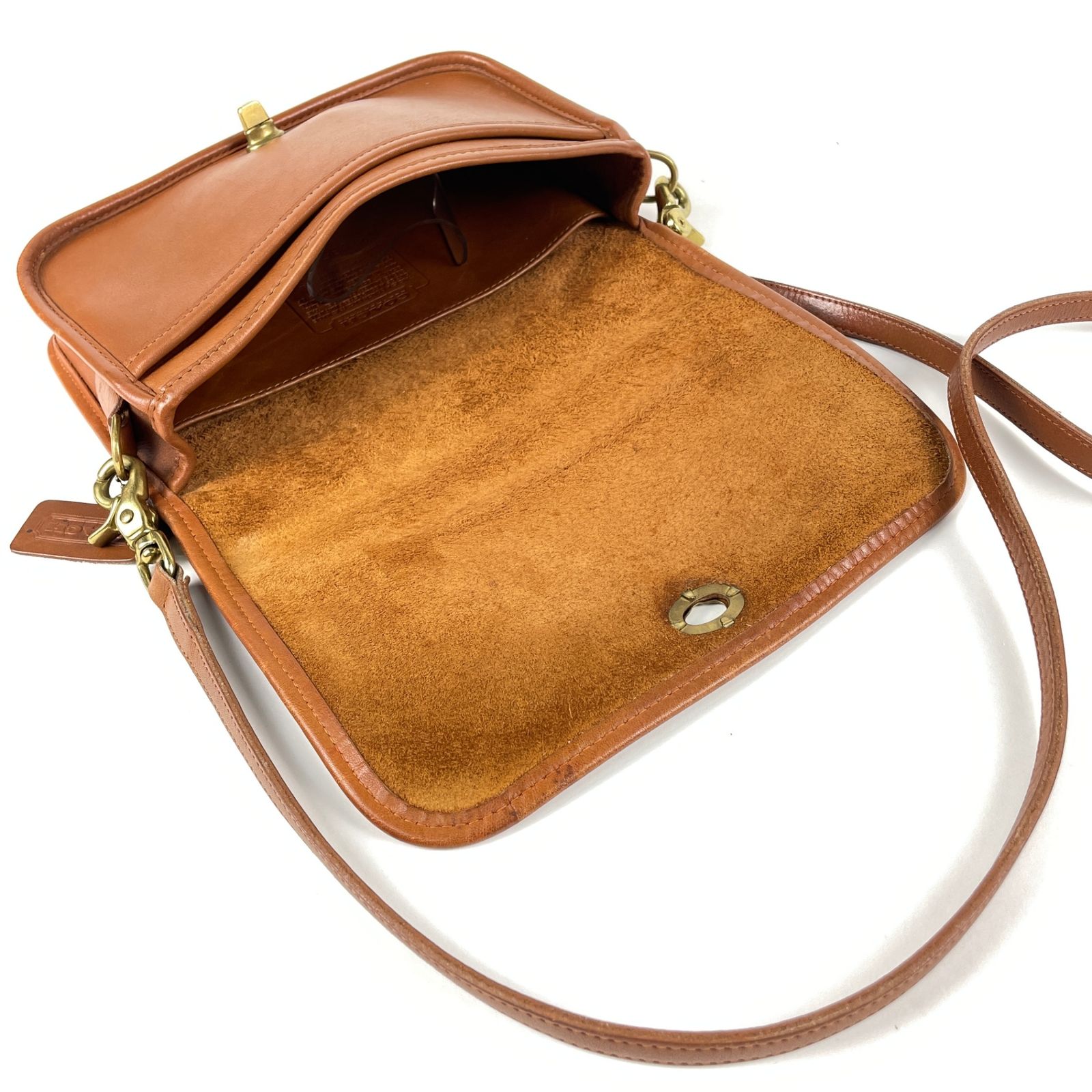 OLD COACH オールドコーチ 0854 ターンロック レザーショルダーバッグ 