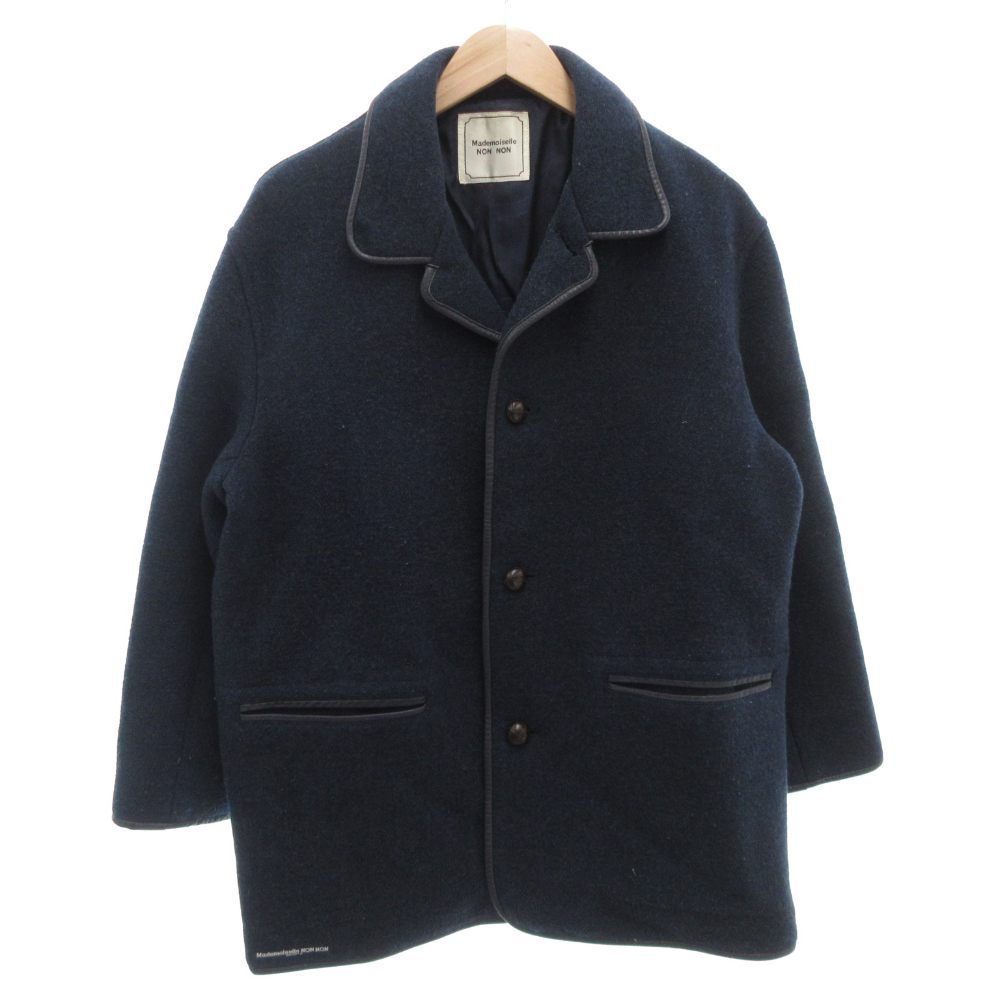 マドモアゼルノンノン mademoiselle NON NON コート くるみボタン