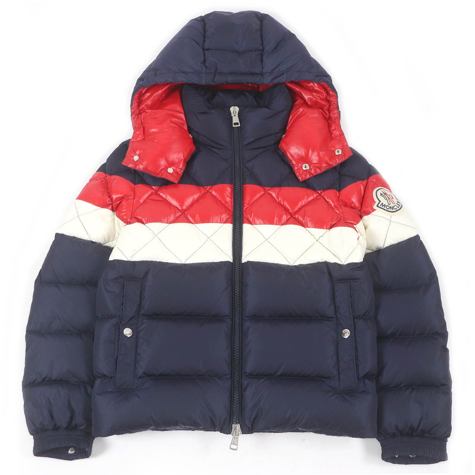 極美品□MONCLER モンクレール JANVRY GIUBBOTTO トリコロール 