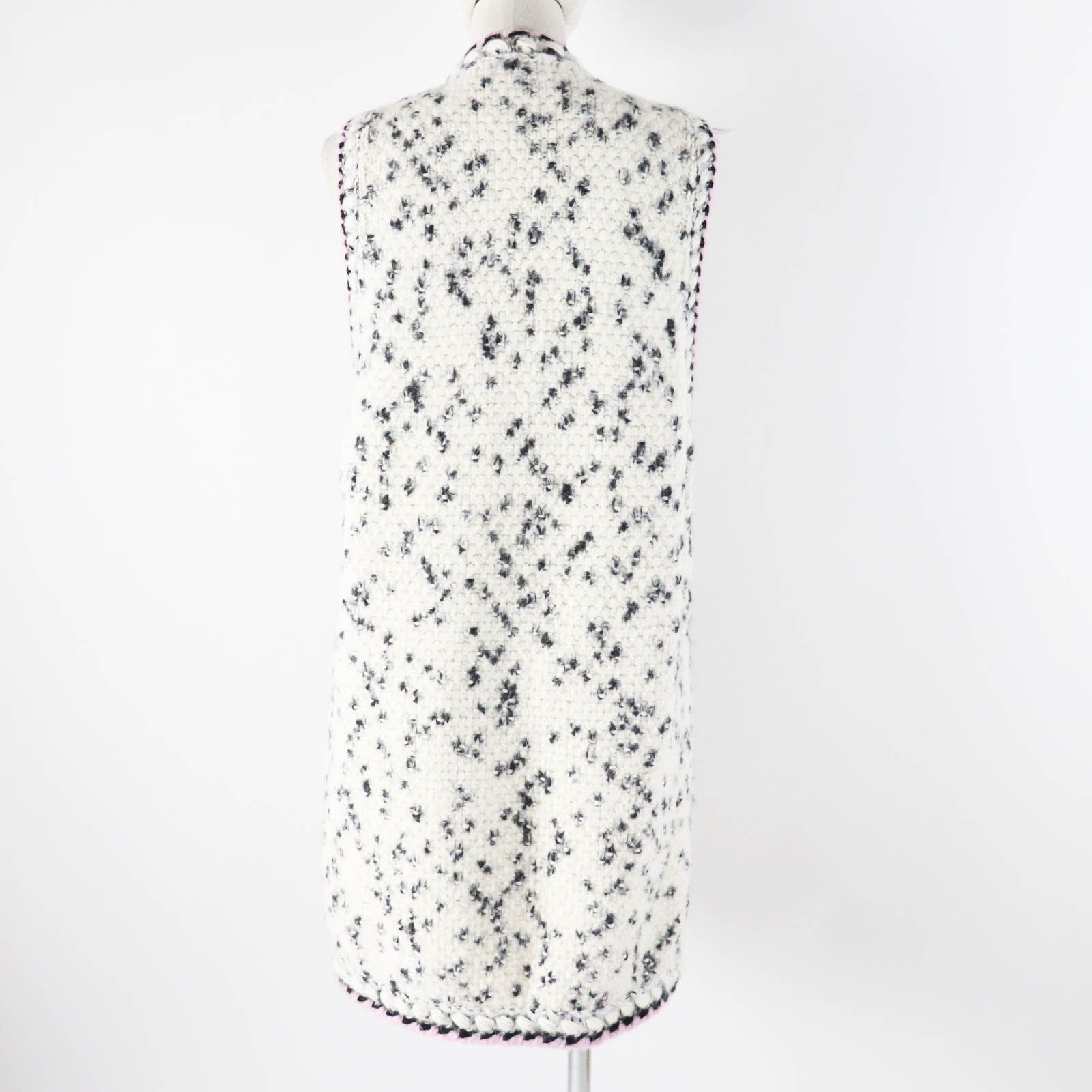 極美品◎CHANEL シャネル 2021年製 21A P71038 カシミヤ混 ランウェイ 