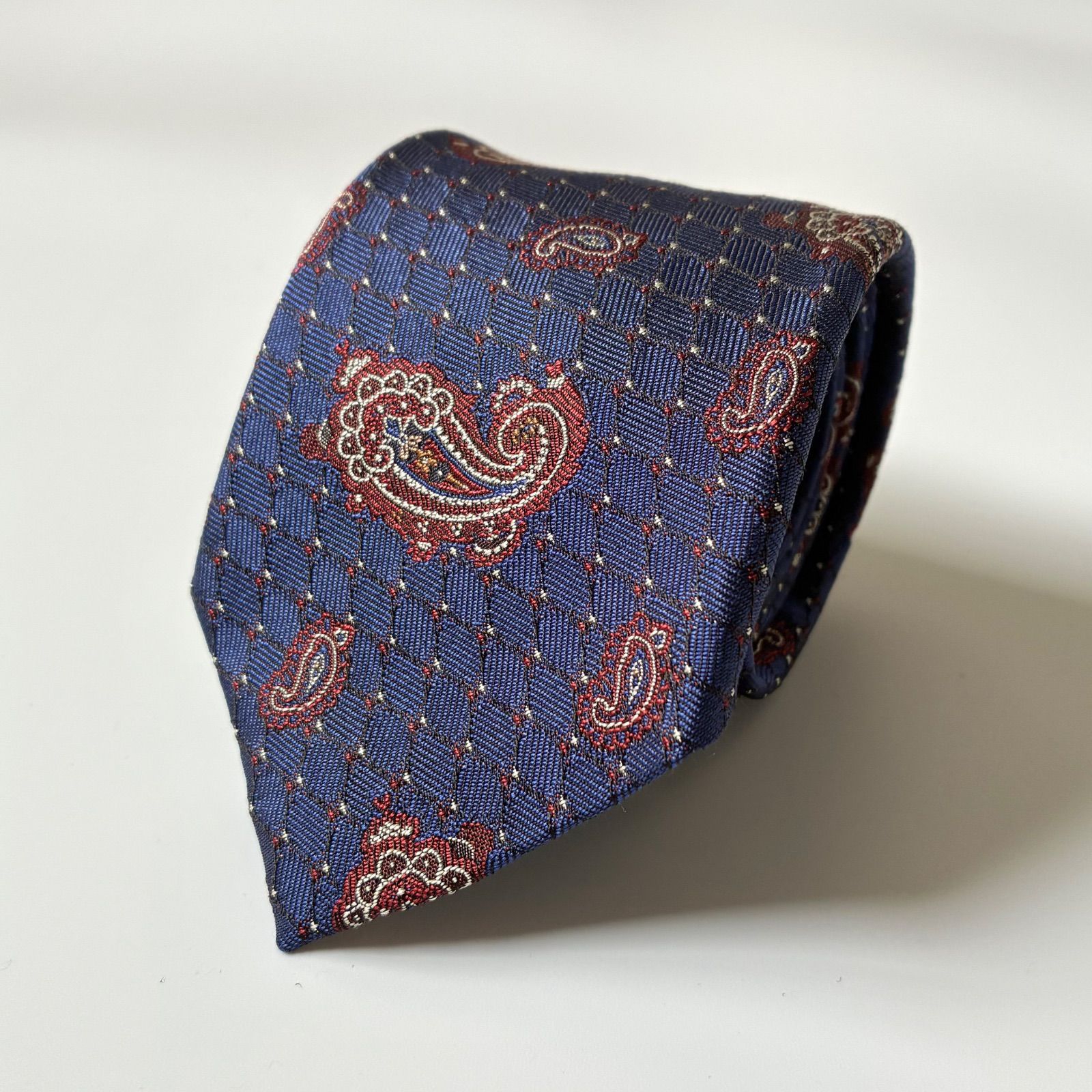 JOHN COMFORT / ペイズリー柄 ジャカード ネクタイ 良品】 JOHN