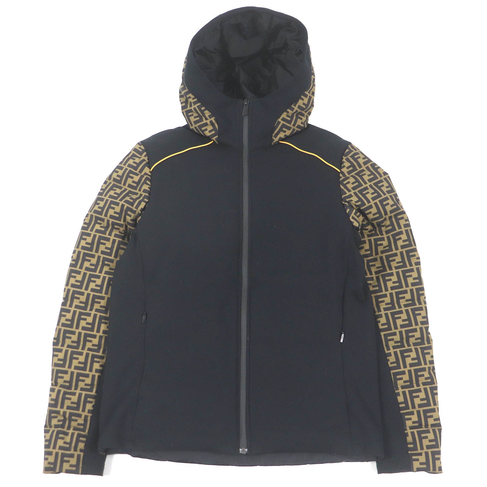 美品□FENDI フェンディ 19AW FAA641 FFロゴ ズッカ 素材切替 