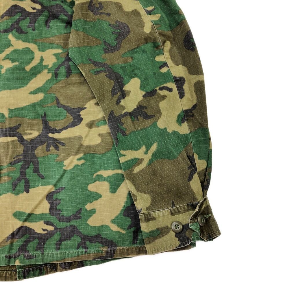 60s 米軍実物 ERDL ジャングルファティーグ 迷彩 S-S ヴィンテージ 70年代 米軍実物 U.S.ARMY ジャングルファティーグジャケット