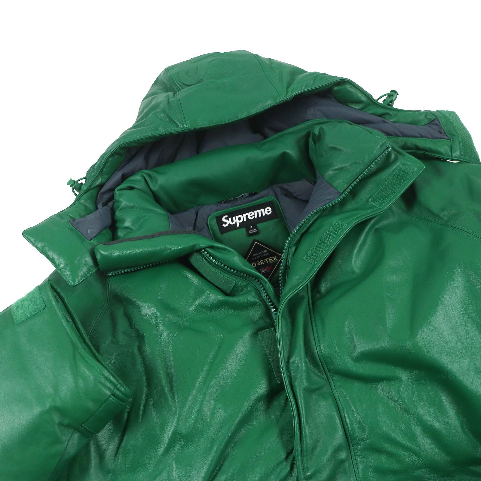 美品□Supreme シュプリーム 23SS Leather 700-Fill Down Parka 羊革