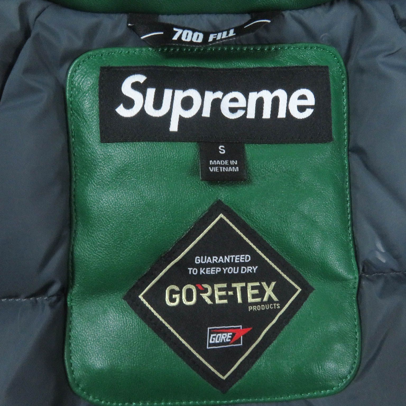 美品□Supreme シュプリーム 23SS Leather 700-Fill Down Parka 羊革