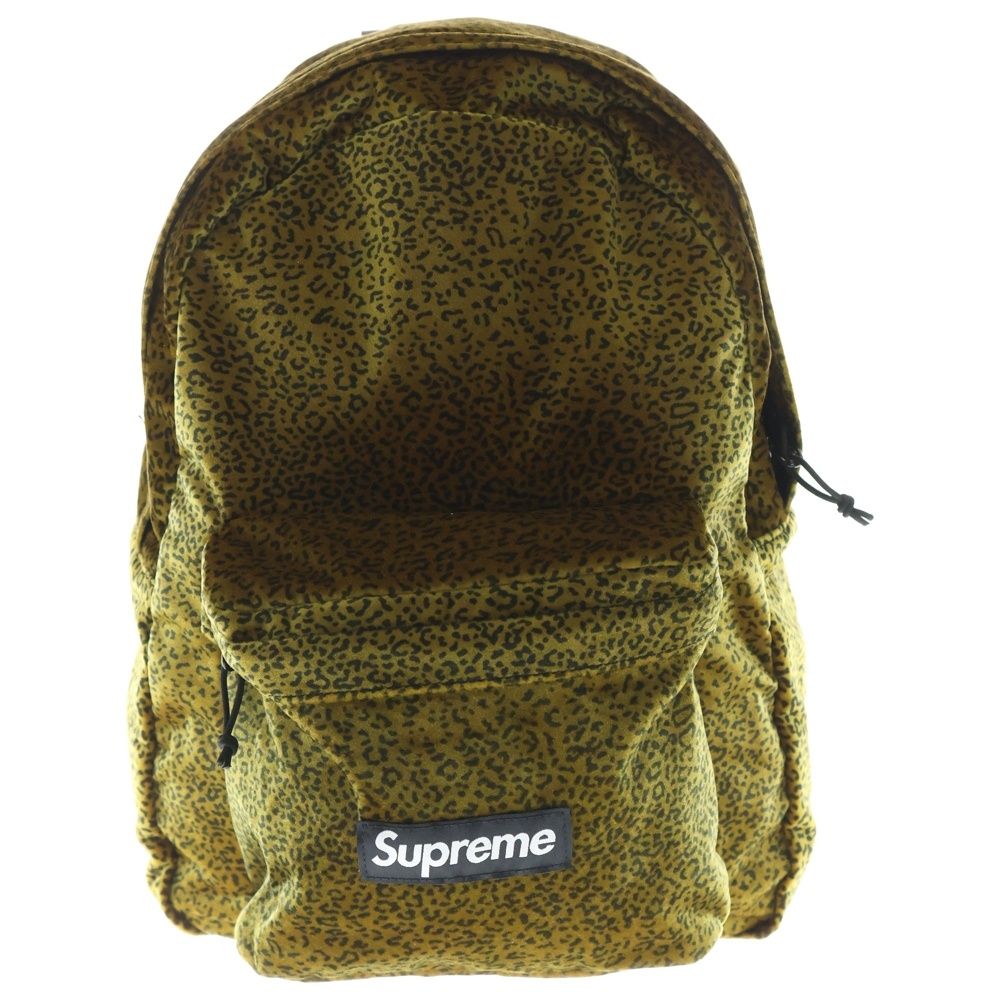 SUPREME (シュプリーム) 25AW Velvet Backpack Tan Leopard ベルベット