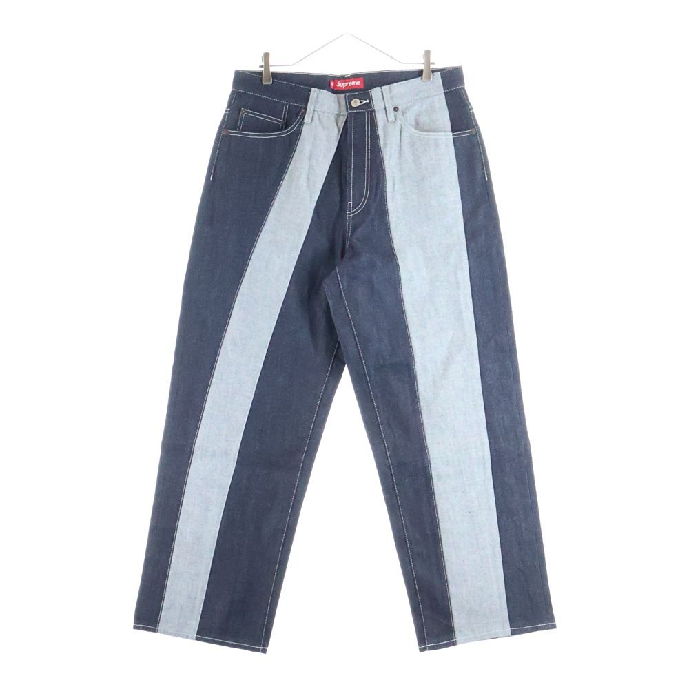 SUPREME (シュプリーム) Paneled Stripe Baggy Jean パネルストライプ