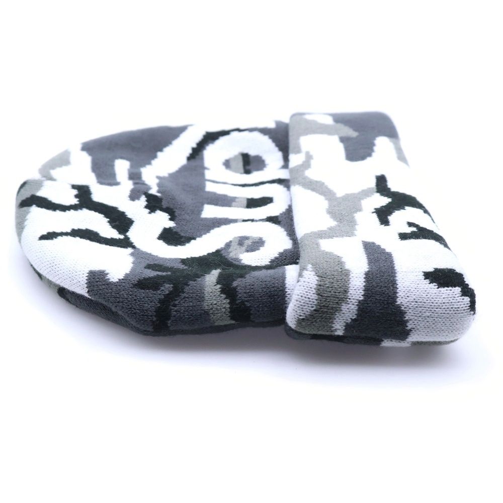 SUPREME (シュプリーム) 25AW Camo Big Logo Beanie カモフラージュ