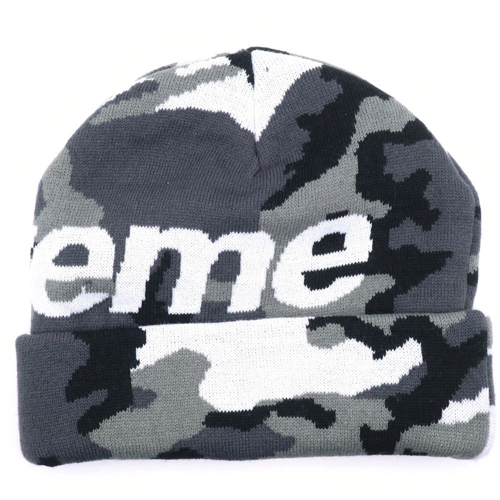 SUPREME (シュプリーム) 25AW Camo Big Logo Beanie カモフラージュ