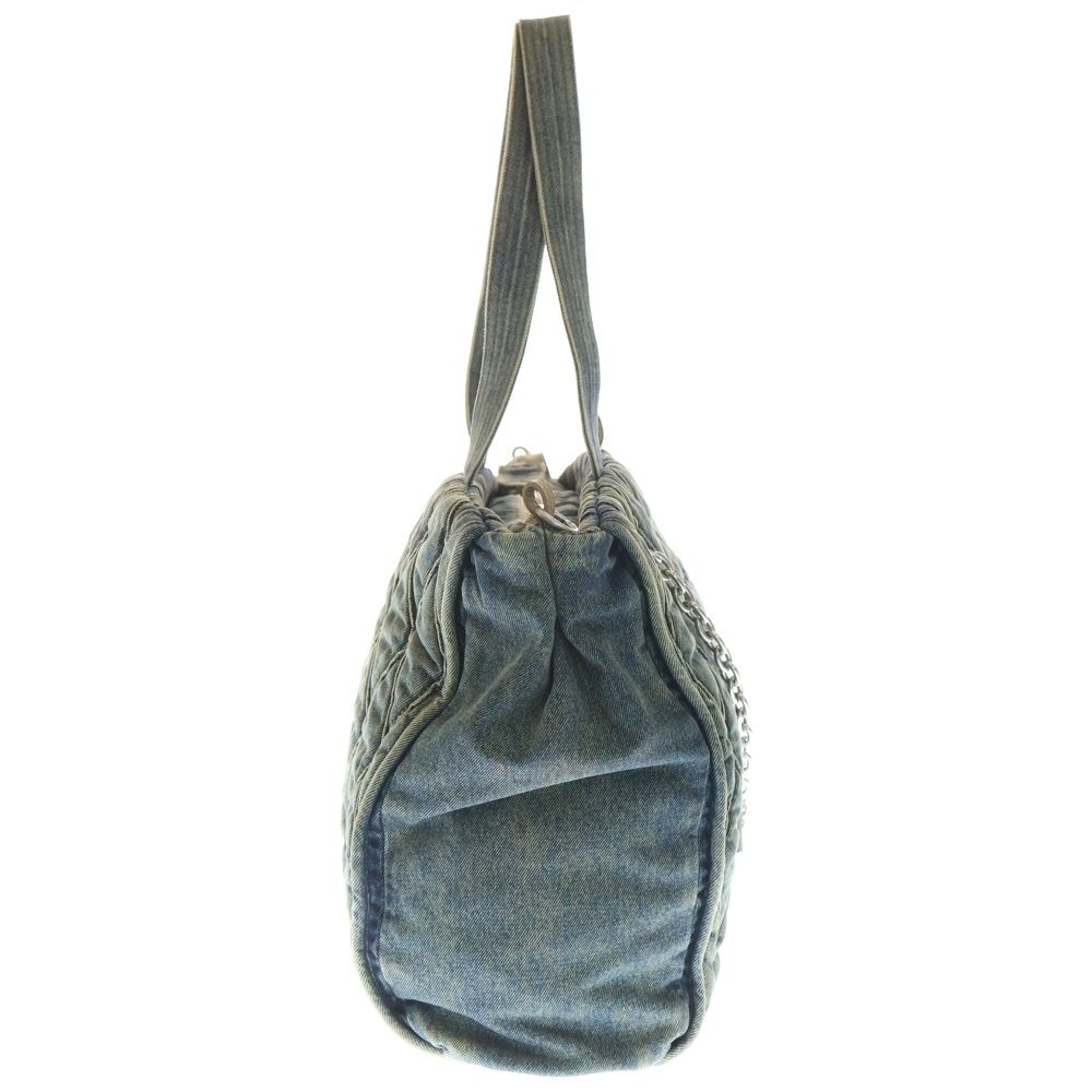 DIESEL (ディーゼル) 24AW CHARM-D-TOTE BAG IN ARGYLE QUILTED DENIM 
