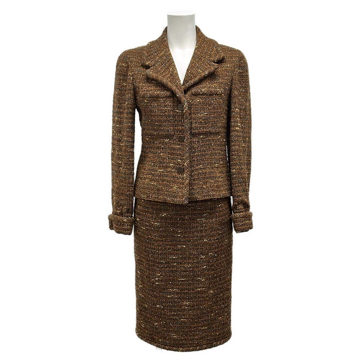 CHANEL(シャネル) スカートスーツ レディース P12140 ブラウン