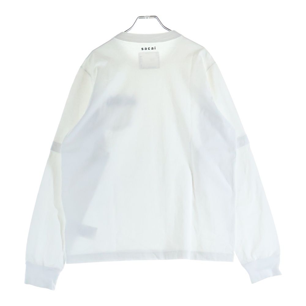 Sacai (サカイ) ×KAWS Embroidery Long Sleeve ロゴ刺繍 クルーネック