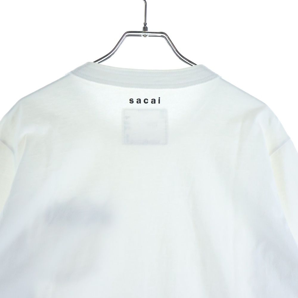 Sacai (サカイ) ×KAWS Embroidery Long Sleeve ロゴ刺繍 クルーネック