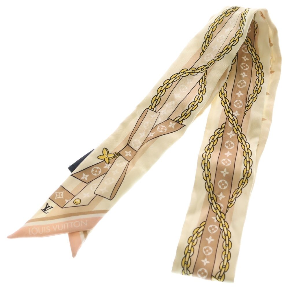 LOUIS VUITTON (ルイヴィトン) バンドーBB シルク スカーフ ベージュ