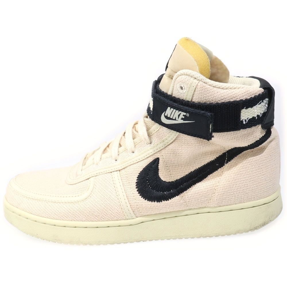 NIKE (ナイキ) ×STUSSY バンダル ハイカットスニーカー ベージュ US8.5 