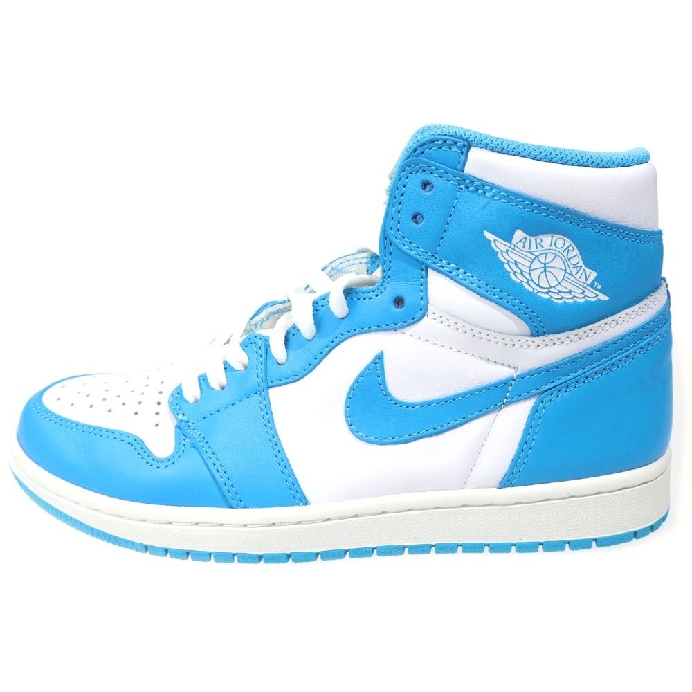 NIKE (ナイキ) AIR JORDAN1 RETRO HIGH UNC 555088-117 ジョーダン1 ノースカロライナ ハイカットスニーカー ライトブルー/ホワイト US8/26cm