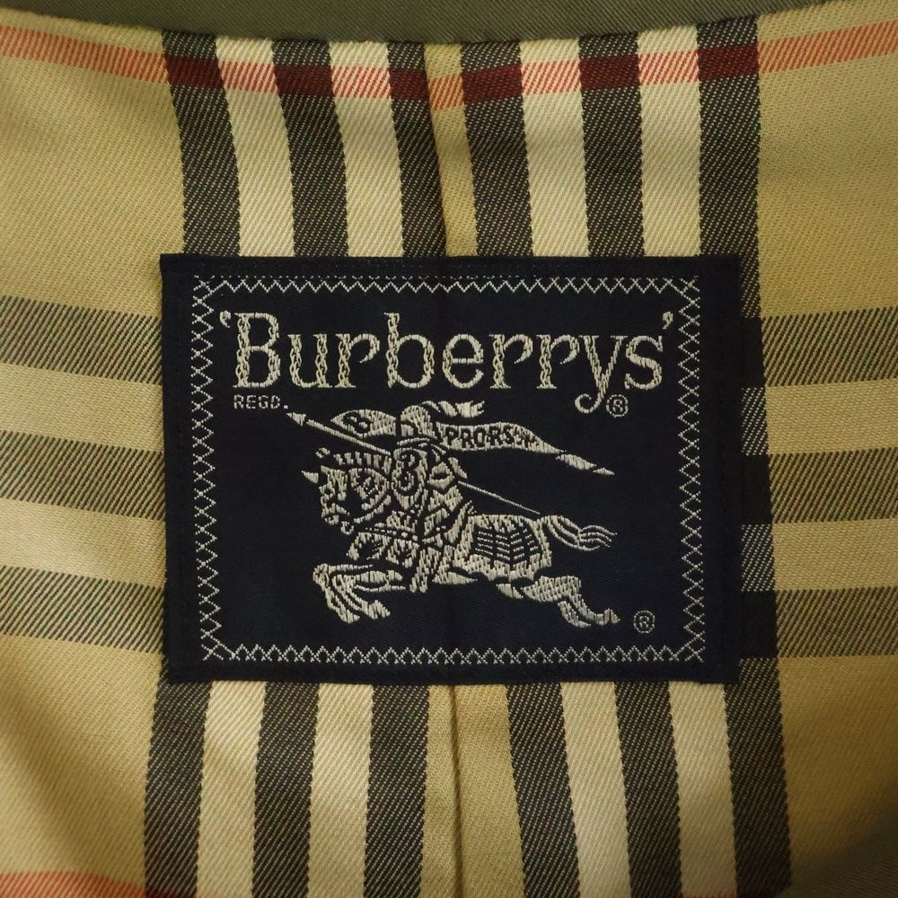 BURBERRY (バーバリー) 玉虫色 裏地ノバチェック総柄 トレンチコート