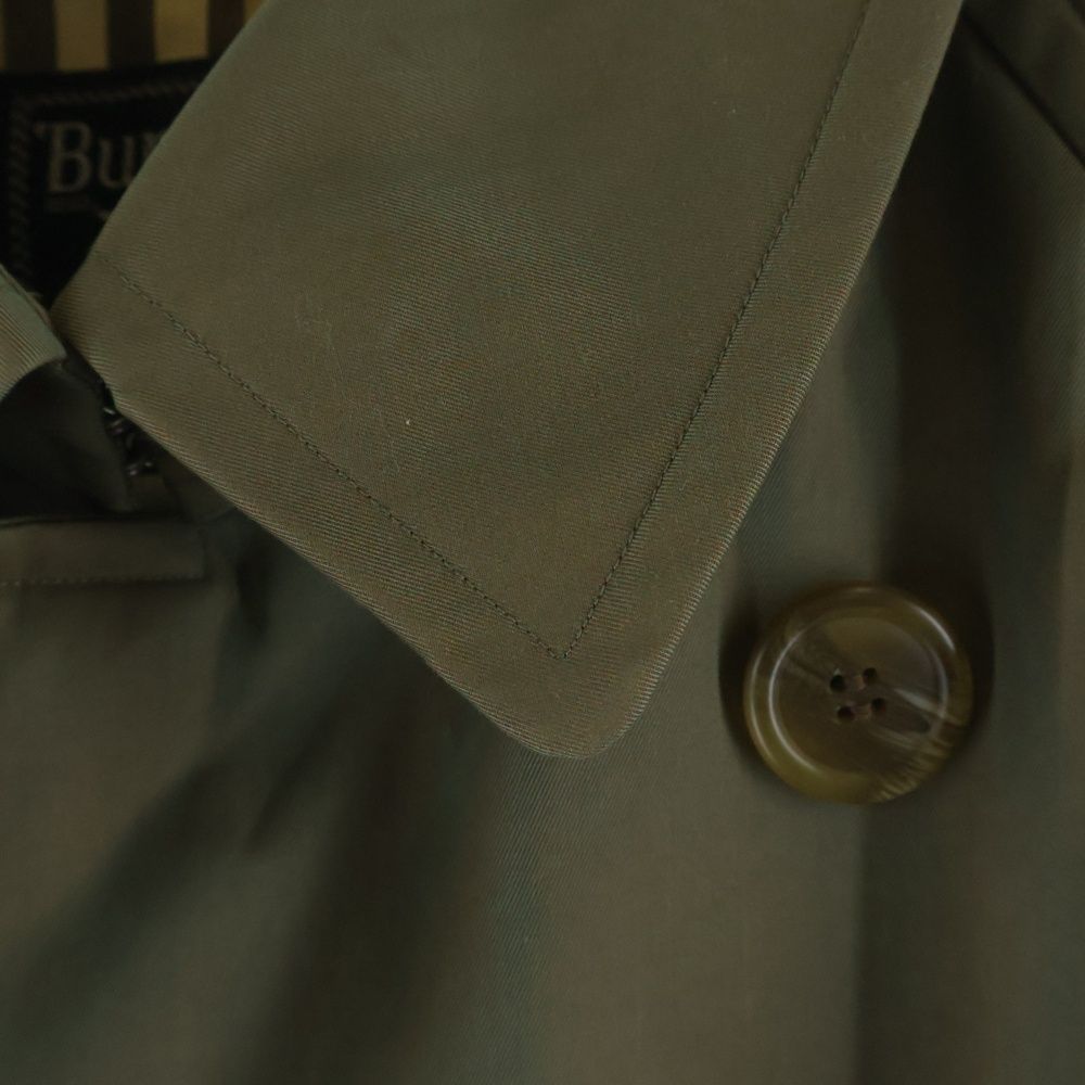 BURBERRY (バーバリー) 玉虫色 裏地ノバチェック総柄 トレンチコート