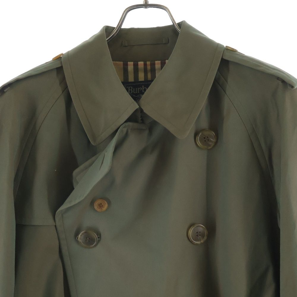 BURBERRY (バーバリー) 玉虫色 裏地ノバチェック総柄 トレンチコート