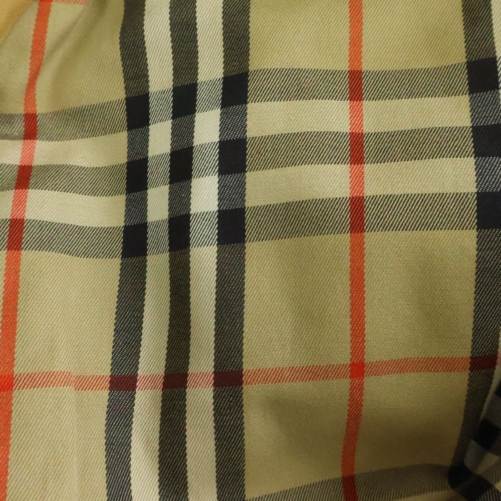 BURBERRY (バーバリー) 玉虫色 裏地ノバチェック総柄 トレンチコート
