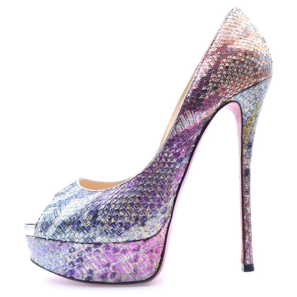 CHRISTIAN LOUBOUTIN (クリスチャンルブタン) パイソン グリッター