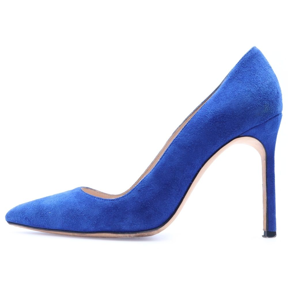 MANOLO BLAHNIK (マノロブラニク) スウェードポインテッドトゥパンプス