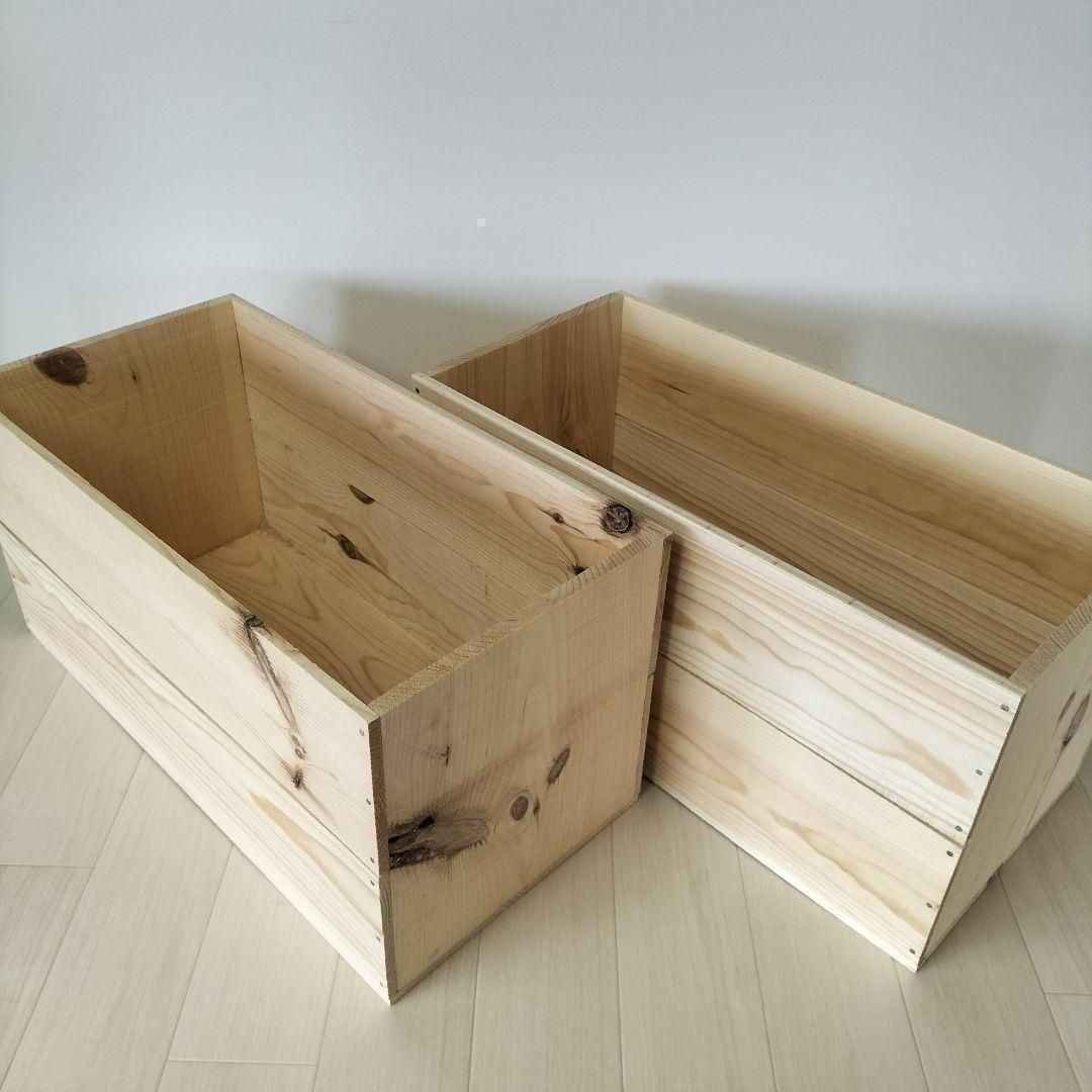 持ち手無しりんご箱》6箱セット☆収納 木箱 本棚 北欧 インテリア DIY 