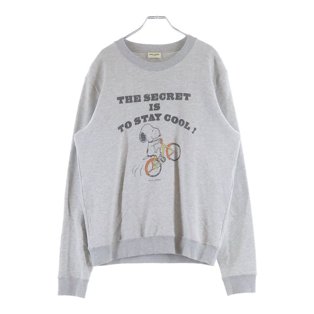 Saint Laurent スヌーピー ロゴ スウェット SAINT LAURENT PARIS (サンローランパリ) 21AW ×PEANUTS ピーナッツ