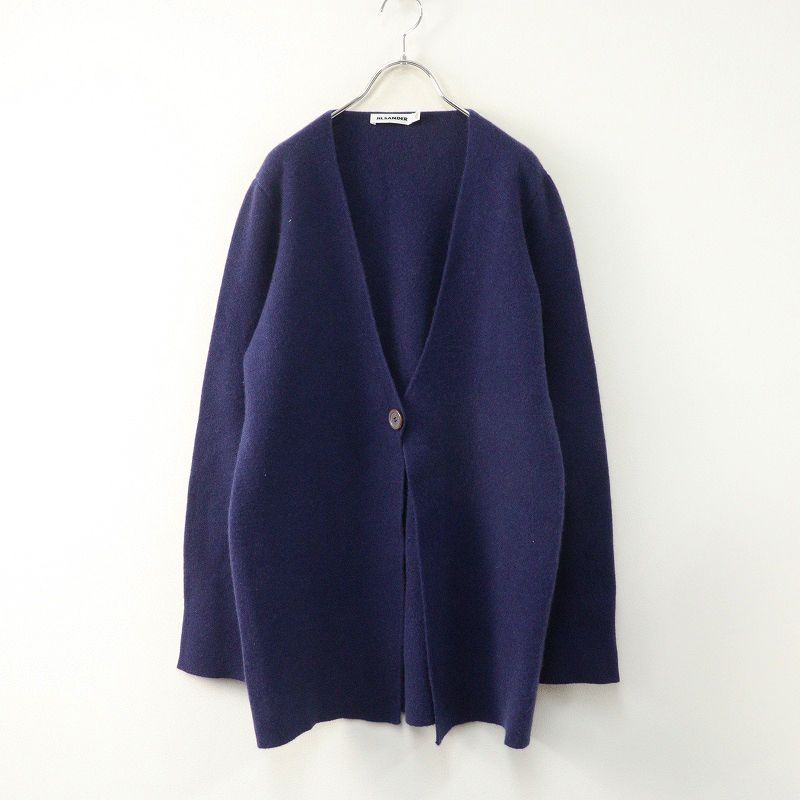 ジルサンダー JIL SANDER Vネックニットロングカーディガン 38