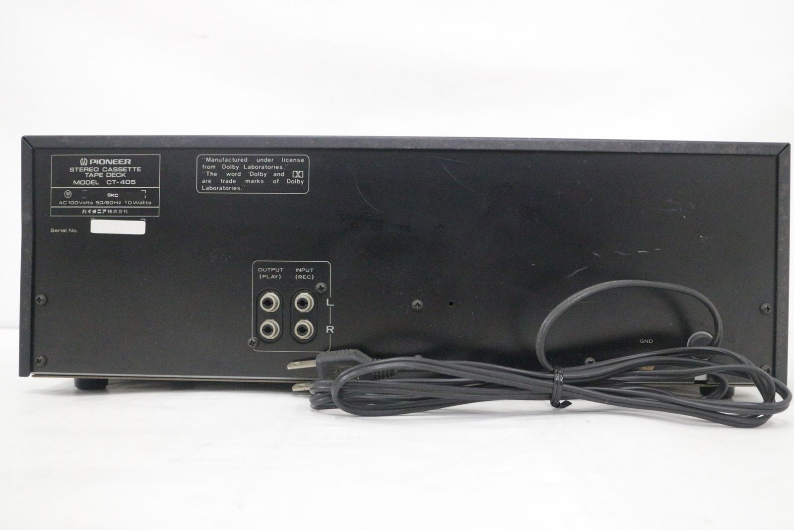 現状品 パイオニア CT-405 ステレオ カセットデッキ PIONEER