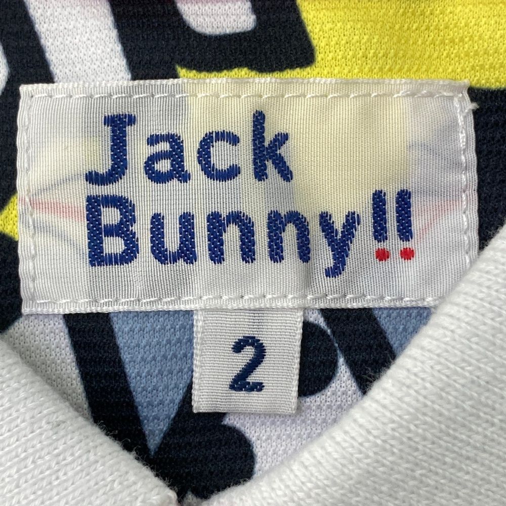 サイズ：2 JACK BUNNY ジャックバニー ; 半袖ポロシャツ コミック 総柄