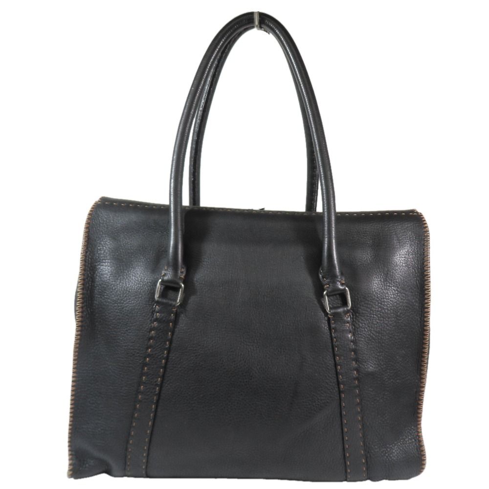 良品 FENDI フェンディ Selleria セレリア レザー ハンドバッグ トート