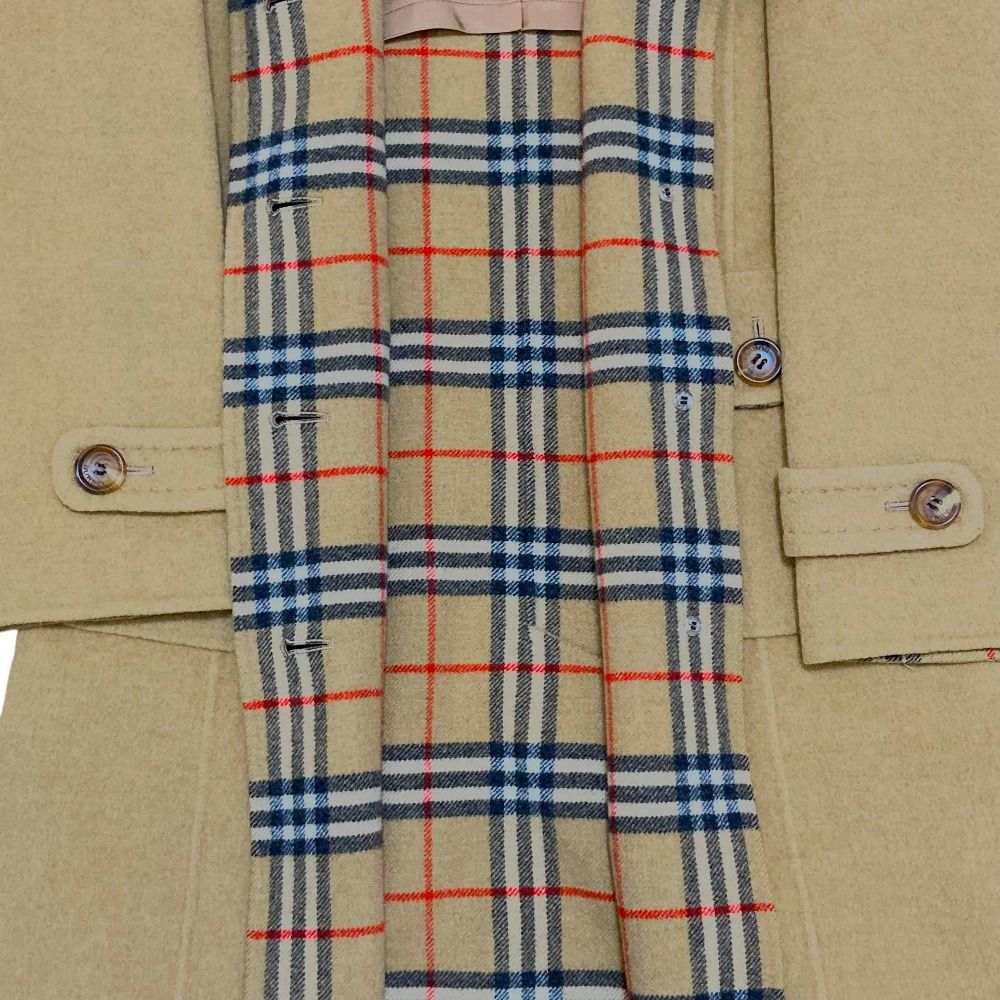 美品 BURBERRY LONDON バーバリーロンドン 裏地ノバチェック カシミヤ