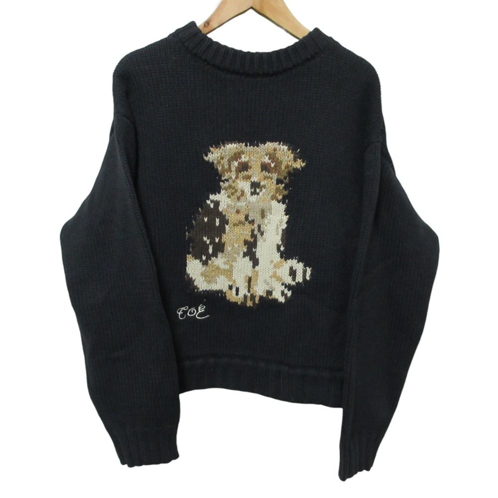 良品 THE TOE ザ トゥー Schloss Dog Knit 長袖 ニットセーター